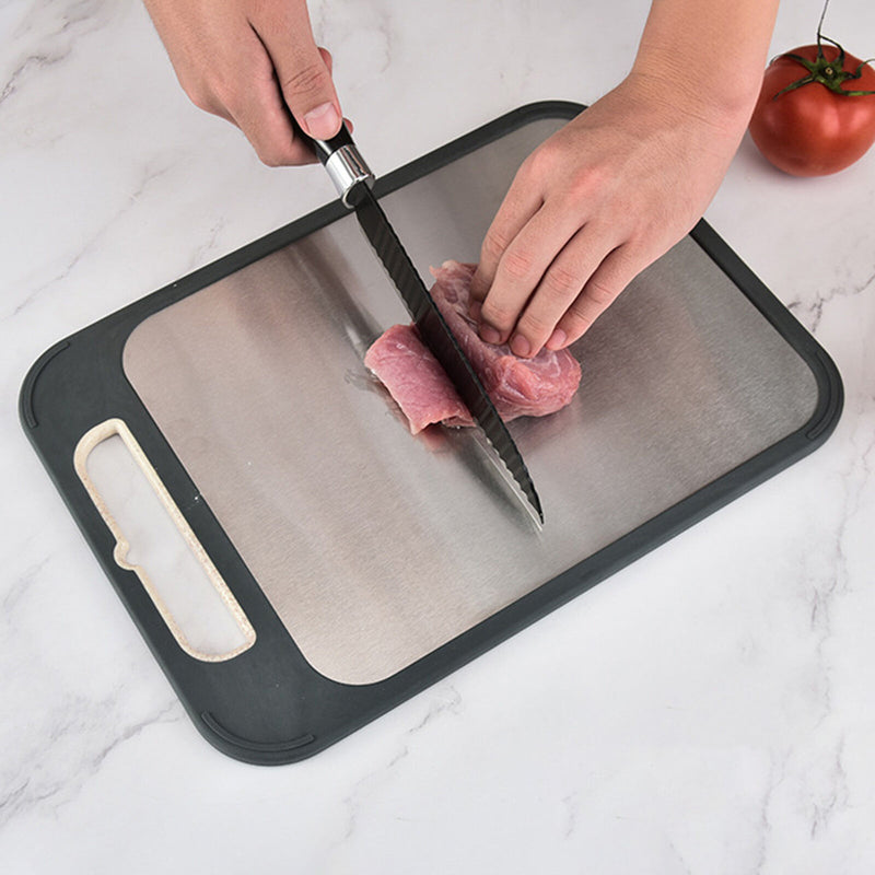Double Sided Stainless Steel Cutting Board